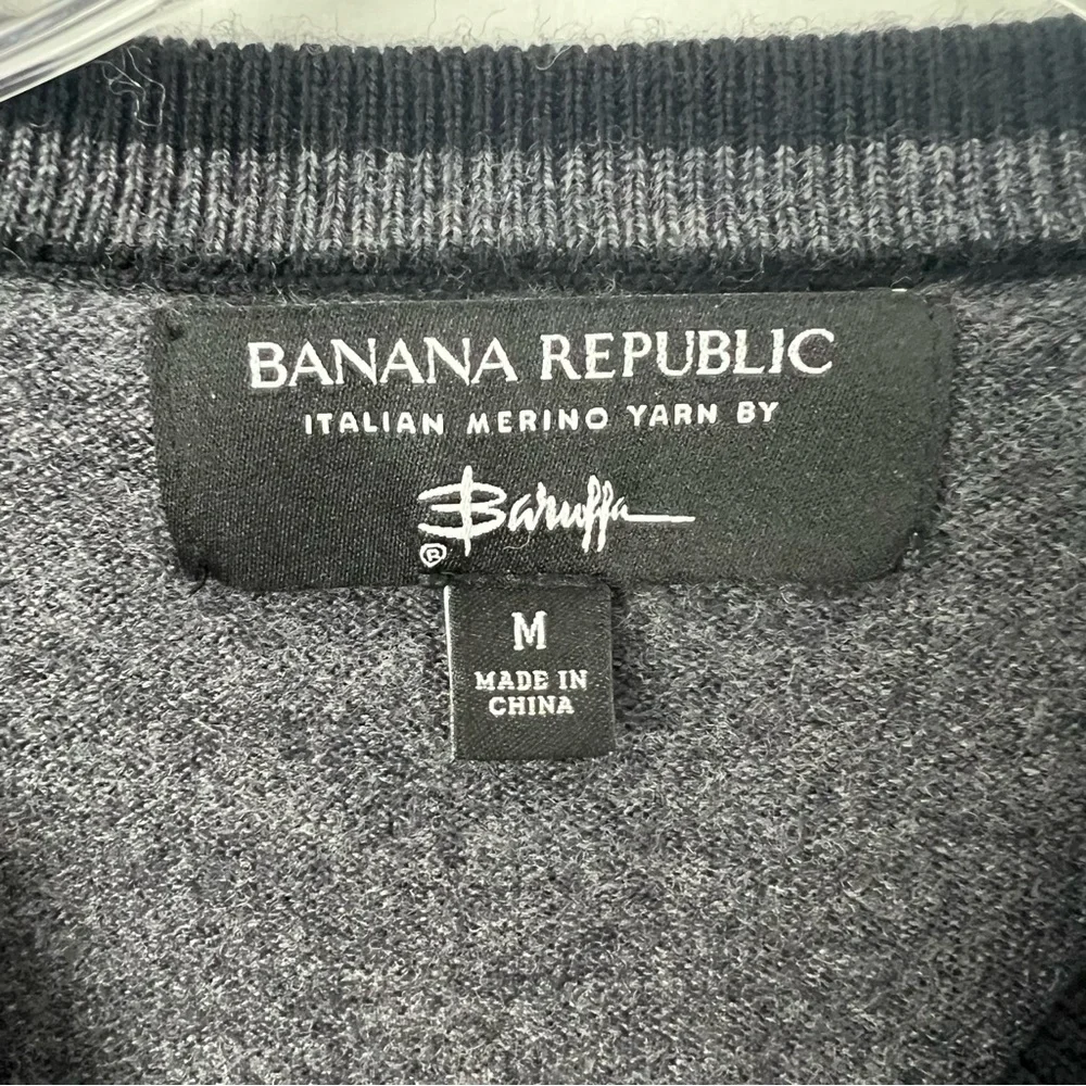 Banana Republic 100% Italian Fine Merino Wool Raglan Crewneck Sweater
